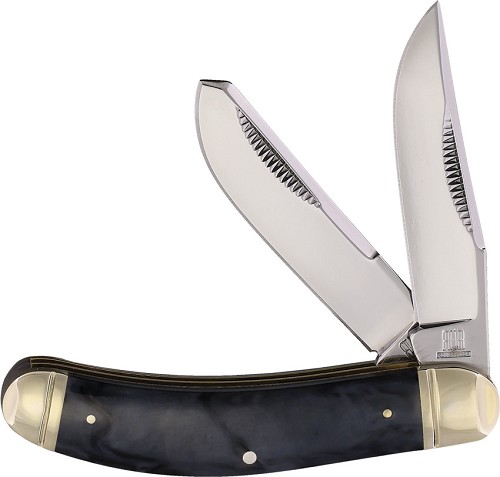 Rough Ryder Marble Carbon Fiber Sowbelly Pocket Knife - RR2077 