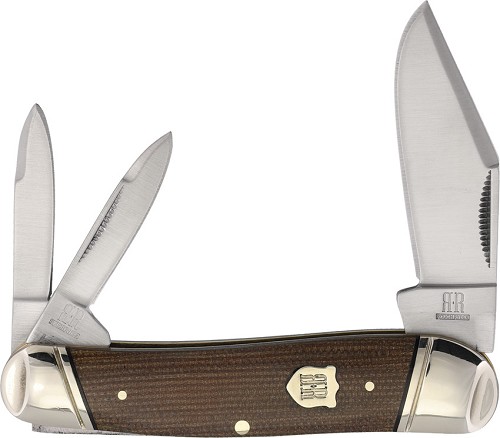 Rough Ryder Whittler Pocket Knife Brown Tater Skin Micarta - RR2581 