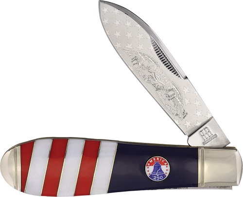 Rough Ryder Teardrop Pocket Knife 250th USA Anniversary - RR2738 