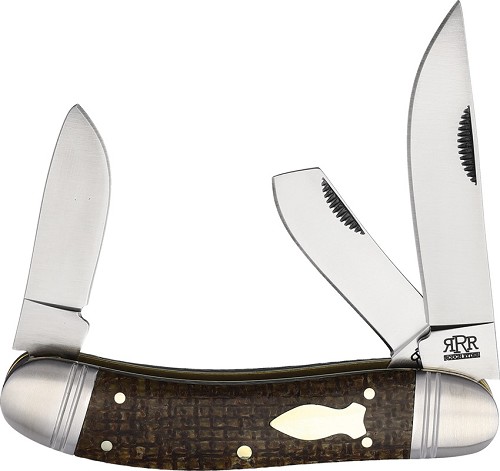 Rough Ryder Reserve Roundup Pocket Knife D2 Brown Micarta - RRR026 