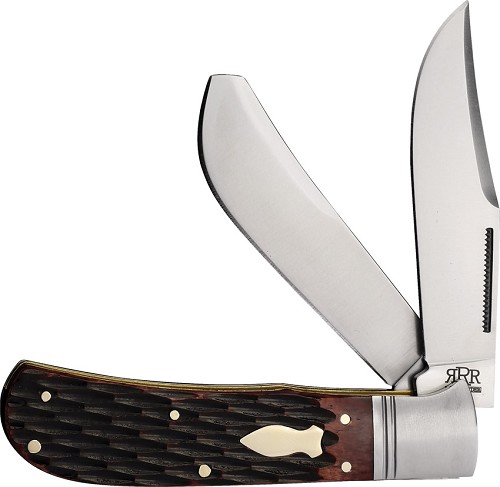 Rough Ryder Reserve Finger Grooove Trapper Pocket Knife - RRR042 