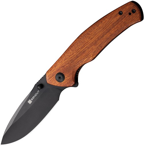 SENCUT Slashkin Linerlock Pocket Knife Wood - S200664 