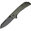 SENCUT Fritch Pocket Knife Green Canvas Micarta - S220141 