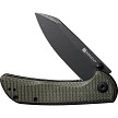 S220141 SENCUT Fritch Pocket Knife Green Canvas Micarta 