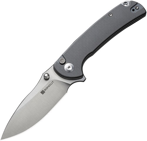 SENCUT Pulsewave Button Lock Pocket Knife Gray - S230322 