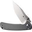 S230322 SENCUT Pulsewave Button Lock Pocket Knife Gray 