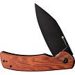 S230643 SENCUT Omniform Linerlock Pocket Knife Wood 