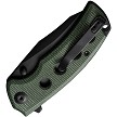 S230683 SENCUT Excalis Linerlock Pocket Knife Green Micarta 
