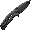 S230683 SENCUT Excalis Linerlock Pocket Knife Green Micarta 