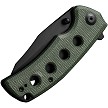 S230683 SENCUT Excalis Linerlock Pocket Knife Green Micarta 