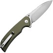 S230771 SENCUT Borzam Linerlock Pocket Knife OD Green G10 