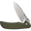 S230771 SENCUT Borzam Linerlock Pocket Knife OD Green G10 