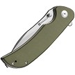 S230771 SENCUT Borzam Linerlock Pocket Knife OD Green G10 