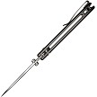 S23098A2 SENCUT Cybrix Button Lock Pocket Knife 