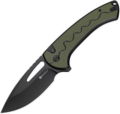 SENCUT Squiggy Button Lock Pocket Knife - S24082A2 