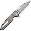 SENCUT Selkyris Button Lock Pocket Knife Gray - S250682 