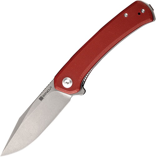 SENCUT Snap Linerlock Pocket Knife Burgundy G10 - SA05AV1 