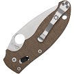 SC101MPCW2 Spyderco Manix 2 Lockblade Pocket Knife Brown Canvas Micarta 