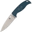 Spyderco Enuff 2 Fixed Blade Knife Blue K390 - SCFB31SBL2K390 