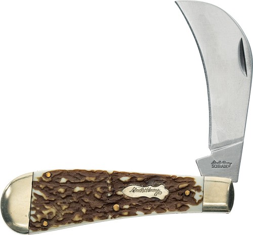 Schrade Hawkbill Pruner Pocket Knife Next Gen - SCH1135996 