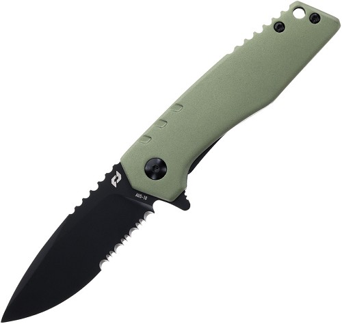 Schrade Artillery Linerlock Pocket Knife Green - SCH1159312 