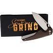 SG22396 Southern Grind Hornet Button Lock Pocket Knife Micarta 