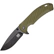 SKIF Knives Sturdy Framelock Pocket Knife Black Stonewash Olive - SKF420SEBG 