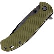 SKF420SEBG SKIF Knives Sturdy Framelock Pocket Knife Black Stonewash Olive 