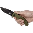 SKF420SEBG SKIF Knives Sturdy Framelock Pocket Knife Black Stonewash Olive 