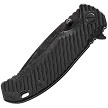 SKF420SEB SKIF Knives Sturdy Framelock Pocket Knife Black Stonewash Black 