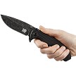 SKF420SEB SKIF Knives Sturdy Framelock Pocket Knife Black Stonewash Black 