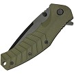 SKF422SEBG SKIF Knives Griffin Framelock Pocket Knife Black Stonewash Olive 