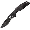 SKIF Knives Defender Framelock Pocket Knife Black Stonewash - SKF423SEB 