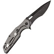 SKF423SEB SKIF Knives Defender Framelock Pocket Knife Black Stonewash 