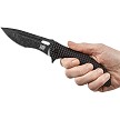 SKF423SEB SKIF Knives Defender Framelock Pocket Knife Black Stonewash 