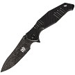 SKIF Knives Adventure Framelock Pocket Knife Black Stonewash - SKF424SEB 