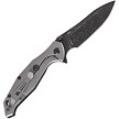SKF424SEB SKIF Knives Adventure Framelock Pocket Knife Black Stonewash 