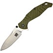 SKIF Knives Adventure Framelock Pocket Knife Stonewash Olive - SKF424SEG 