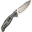 SKF424SEG SKIF Knives Adventure Framelock Pocket Knife Stonewash Olive 