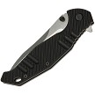 SKF424SE SKIF Knives Adventure Framelock Pocket Knife Stonewash Black 