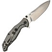 SKF424SE SKIF Knives Adventure Framelock Pocket Knife Stonewash Black 