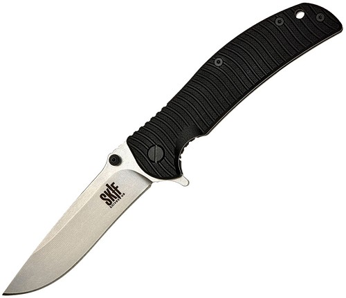 SKIF Knives Urbanite Framelock Pocket Knife Stonewash Black - SKF425SE 