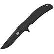 SKIF Knives Urbanite Framelock Pocket Knife Black Stonewash - SKF425SEB 