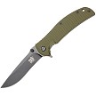 SKIF Knives Urbanite Framelock Pocket Knife Black Stonewash Olive - SKF425SEBG 