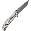 SKF425SEBG SKIF Knives Urbanite Framelock Pocket Knife Black Stonewash Olive 