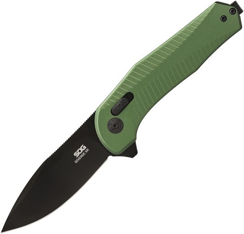 SOG Diverge XR Lock Pocket Knife Green - SOG12020543 