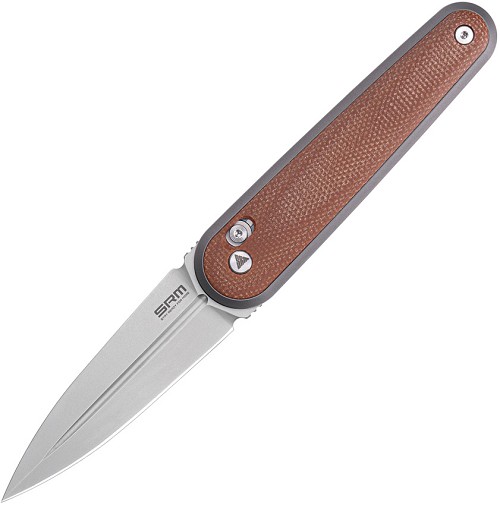 SRM Twin 251MB Ambi-Lock Pocket Knife Micarta - SRM251MBMN 