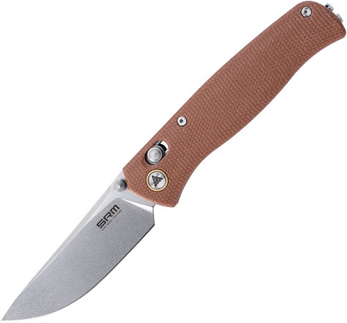 SRM 255L Ambi Lock Pocket Knife Brown G10 - SRM255LMN 