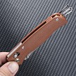 SRM255LMN SRM 255L Ambi Lock Pocket Knife Brown G10 