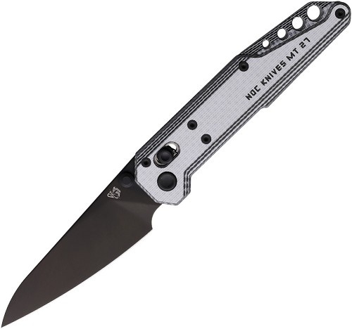 Stedemon NOC MT27 Axis Lock Pocket Knife Black/White - STEDMT27G1 